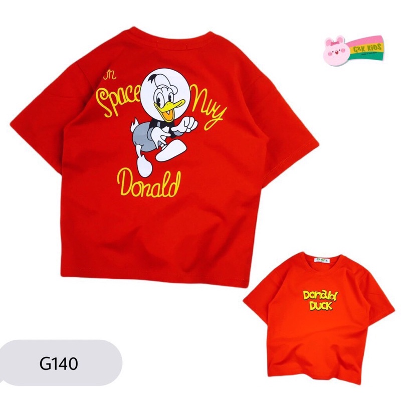 Áo Thun Form Rộng Bé Gái Donald Duck G140 Size 25-42kg - G&K Kids - SevenPoro