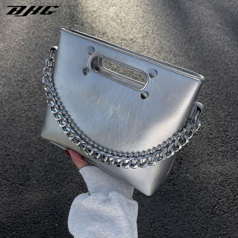 Túi xách BJHG WAVW đeo vai phối dây xích thời trang mới 2023 dành cho nữ