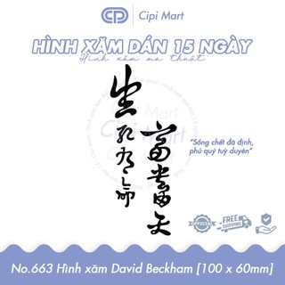 CIPI MART - Hình xăm tạm thời 15 NGÀY - chống nước, cọ xát 663