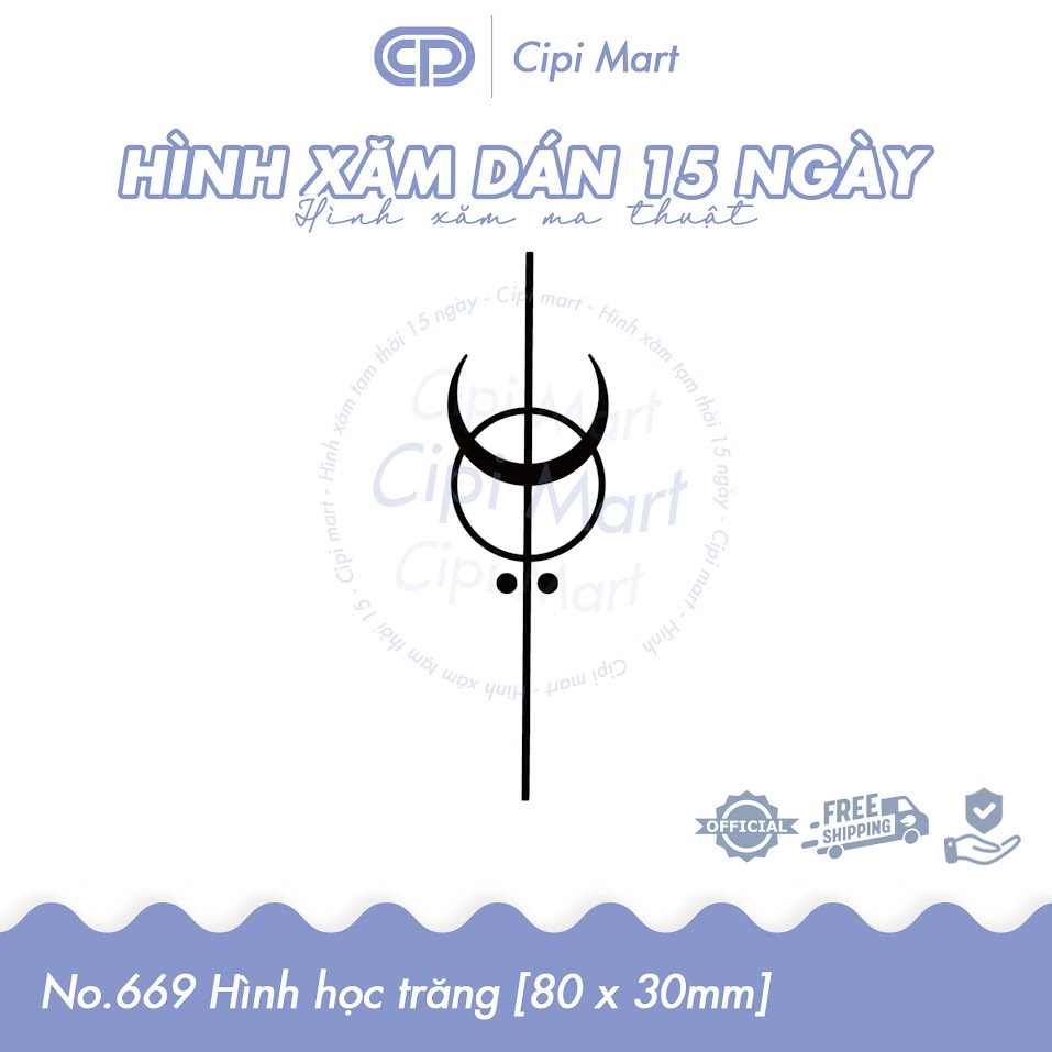 CIPI MART - Hình xăm tạm thời 15 NGÀY - chống nước, cọ xát 669