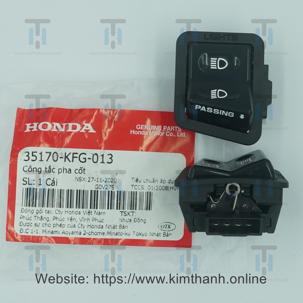 Nút fa cos SH 2008 Honda VN _ 35170KFG013