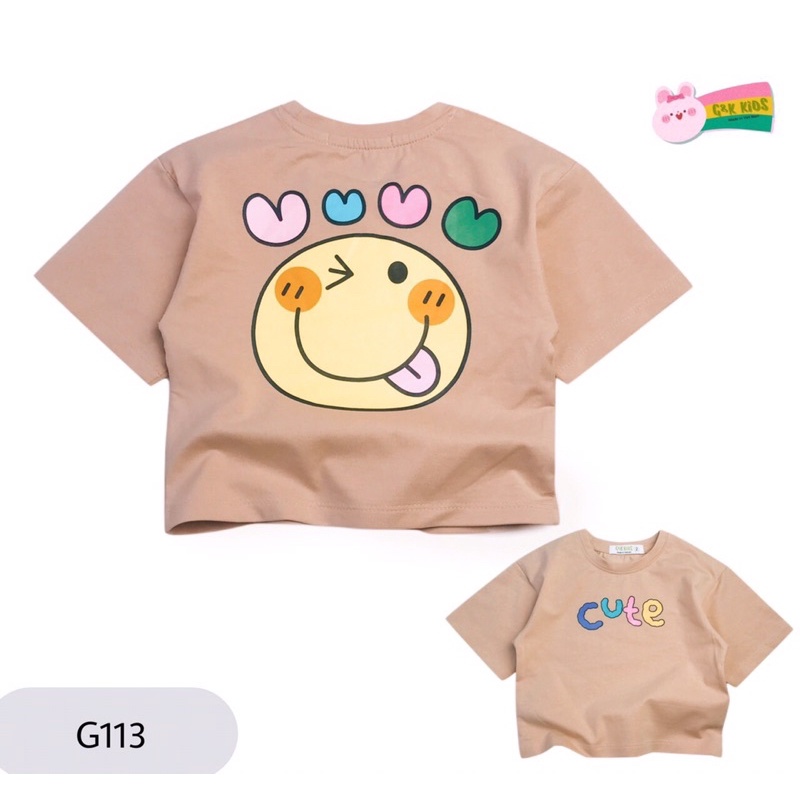 Áo Thun Form Lửng Bé Gái G113 Size 25-40kg - G&K Kids - SevenPoro