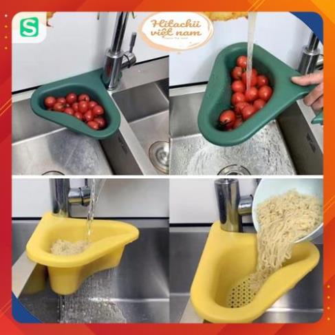 Giỏ Lọc Rác Bồn Rửa Bát Gài Bồn Rửa Tiện Lợi, Khay Lọc Rác Gắn Bồn Rửa Bát Rổ Nhựa Đựng Giẻ Rửa Chén Xà Phò