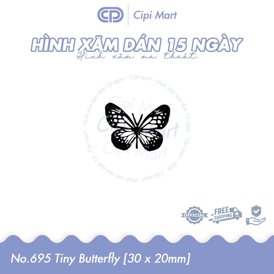 CIPI MART - Hình xăm tạm thời 15 NGÀY - chống nước, cọ xát 695