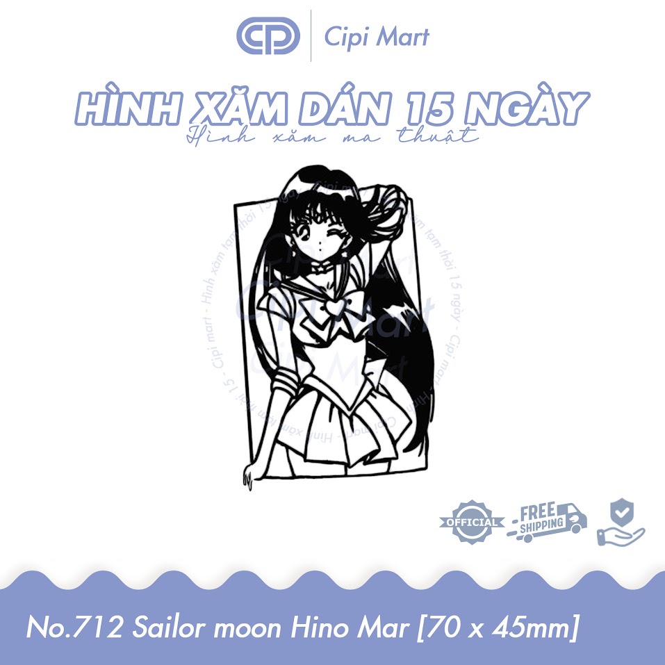 CIPI MART - Hình xăm tạm thời 15 NGÀY - chống nước, cọ xát 712