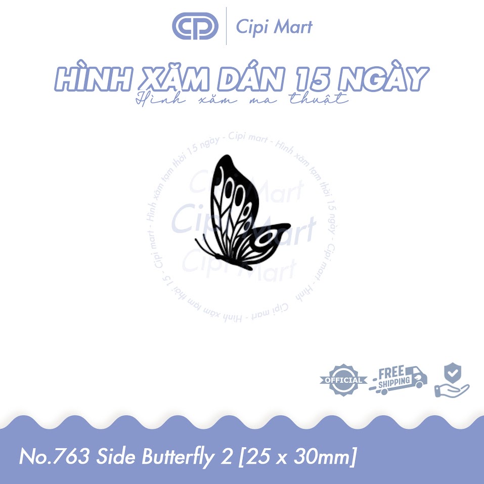CIPI MART - Hình xăm tạm thời 15 NGÀY - chống nước, cọ xát 763