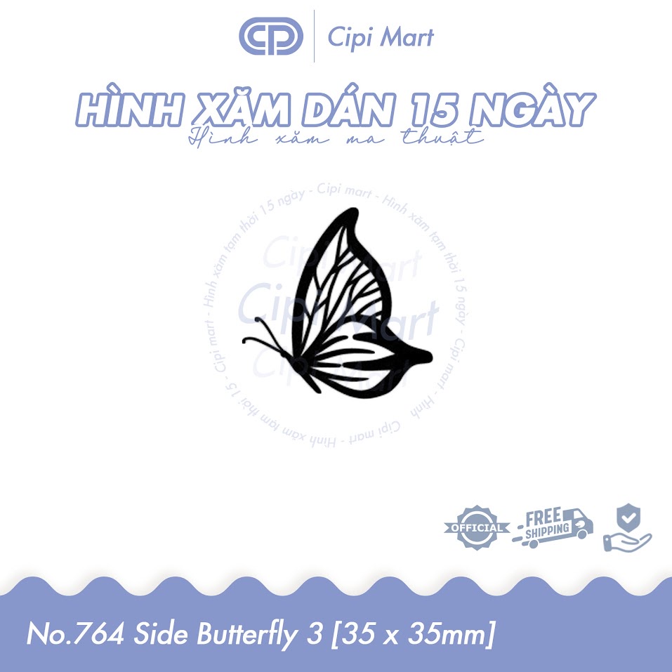 CIPI MART - Hình xăm tạm thời 15 NGÀY - chống nước, cọ xát 764