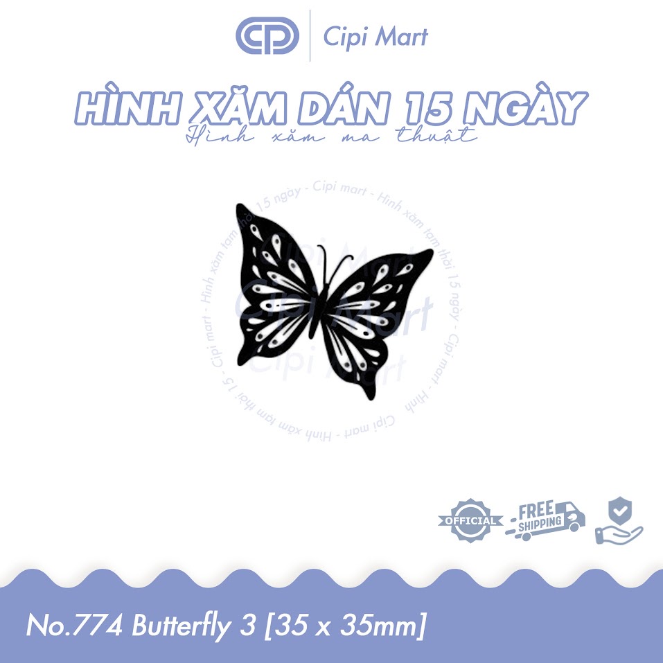 CIPI MART - Hình xăm tạm thời 15 NGÀY - chống nước, cọ xát 774