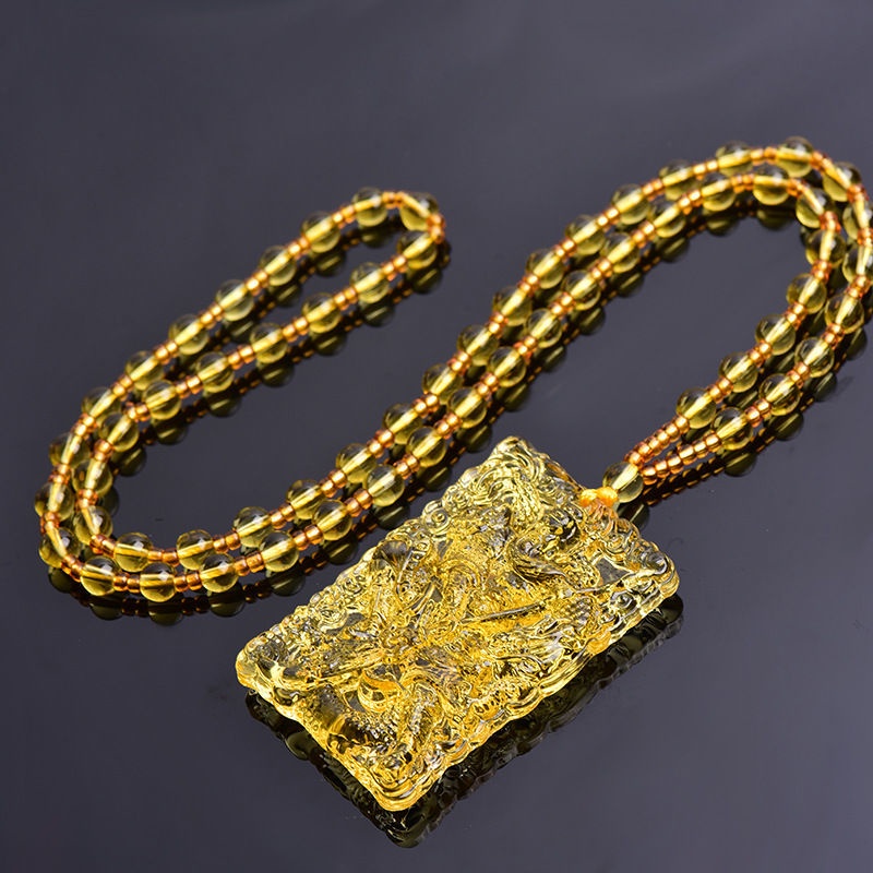 Dây Chuyền Hai Mặt Vuông Khắc Chữ God of Giàu Sang Trọng Cho Nam Dây Chuyền Mặt Hình Rồng Phong Cách Supreme Cá Tính 5.