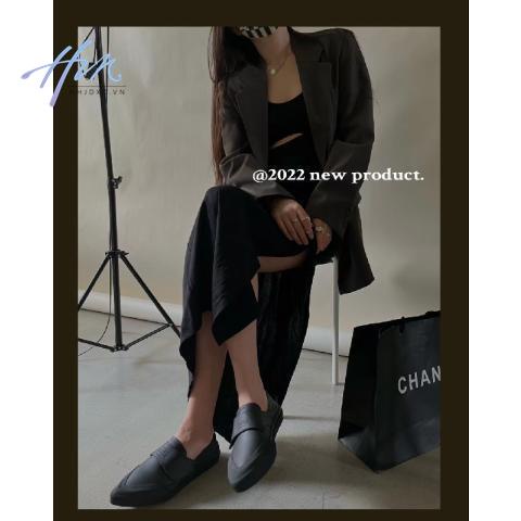 Giày Da Mũi Nhọn Thời Trang Retro Thanh Lịch Xinh Xắn