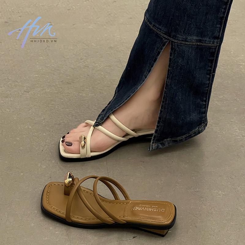 Sandal Roman Đế Thấp Thời Trang Mùa Hè 2023 Phong Cách Mới Cho Nữ