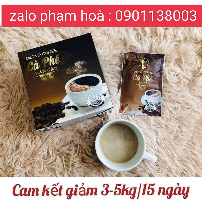 Cà phê giảm cân, Coffee Giảm cân diet vip chính hãng, giảm 3-5kg/15 ngày