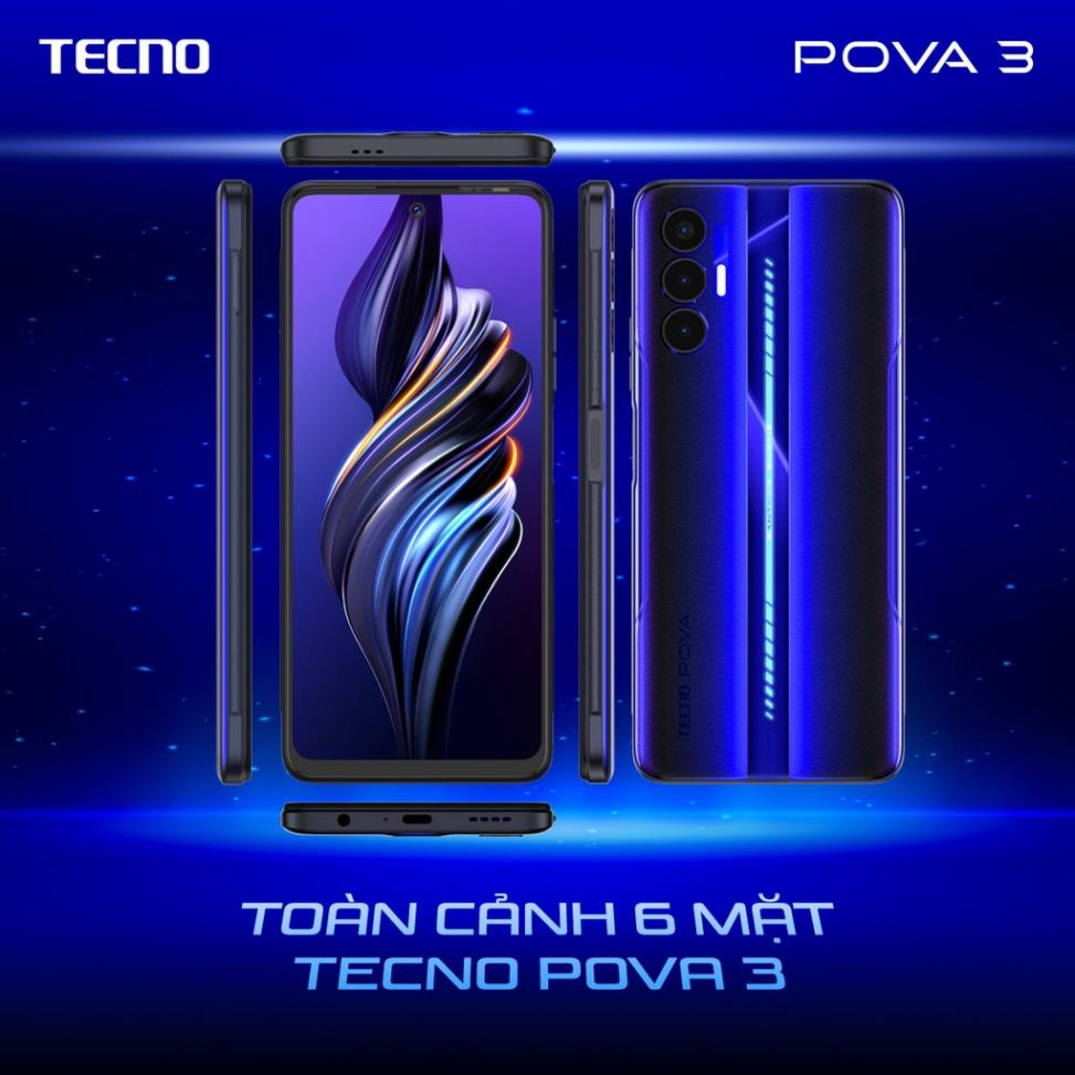 Điện thoại Gaming Tecno POVA 3 (6GB)/128GB - Máy Mới 100% Nguyên Seal FullBox Bảo hành Chính Hãng Lỗi 1 Đổi 1 . | BigBuy360 - bigbuy360.vn