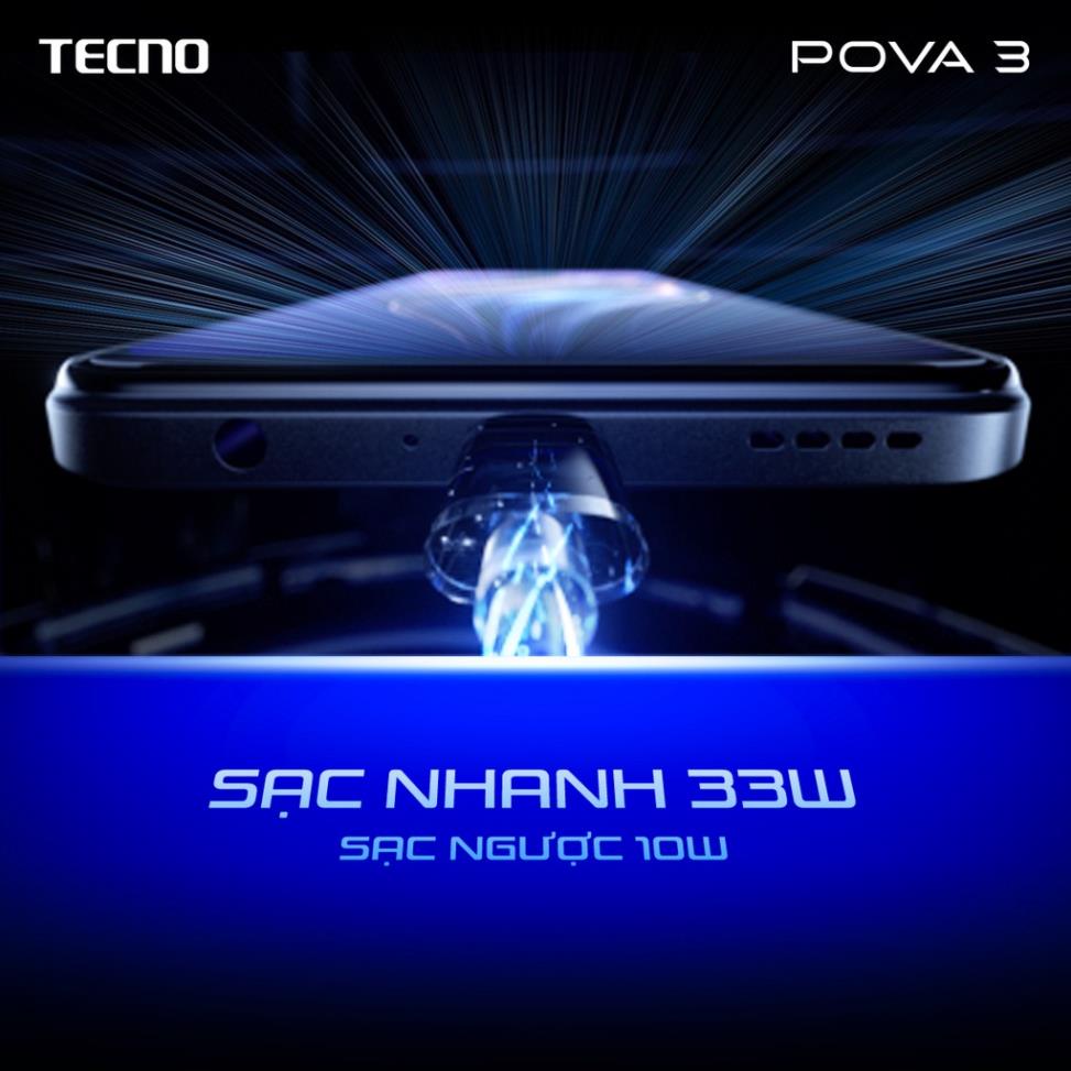 Điện thoại Gaming Tecno POVA 3 (6GB)/128GB - Máy Mới 100% Nguyên Seal FullBox Bảo hành Chính Hãng Lỗi 1 Đổi 1 . | BigBuy360 - bigbuy360.vn