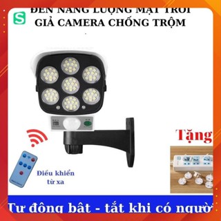 Đèn Năng Lượng Mặt Trời Giả Camera Chống Trộm Đèn Led Sân Vườn,  Đèn Led Giả Camera Tích Điện Năng Lượng Mặt Trời