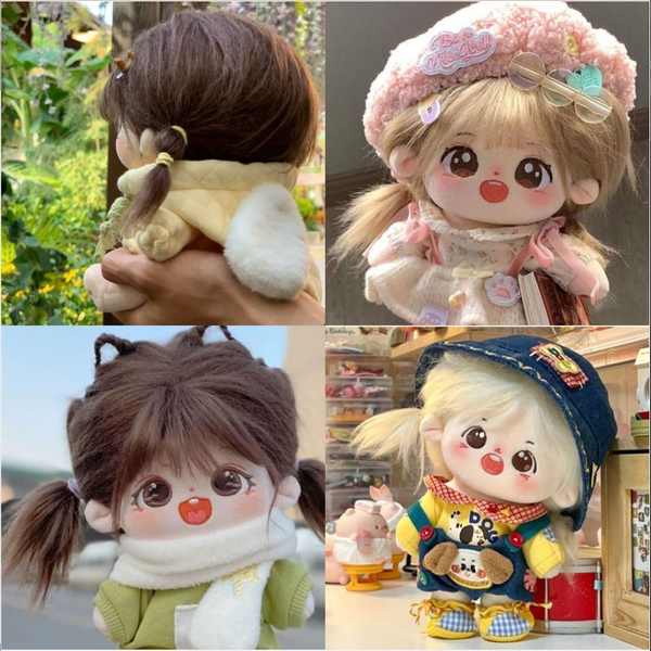 Búp Bê Nhồi Bông Cotton 20cm Mặc Quần Áo Dễ Thương Cho Bạn Gái