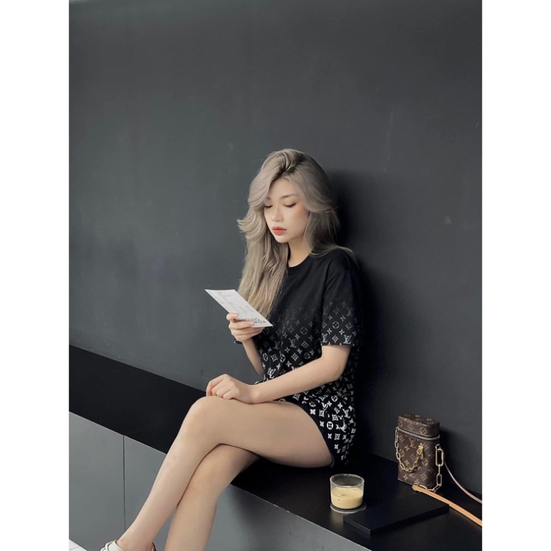 Áo thun LV Monogram Gradient loại Best - Chất 100% cotton