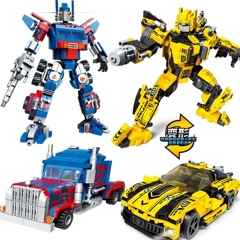 Đồ Chơi Lắp Ráp Lego Xe Đua Optimus Wasp Mecha Racing Hai Mảnh Ghép Tương Thích Với Bé Trai @ -