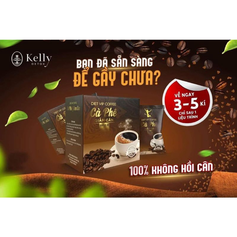 Cà phê Giảm Cân, coffee Giảm cân Diet vip ,Giảm mỡ bụng hiệu quả ( giảm 3-5 kg/15 ngày)