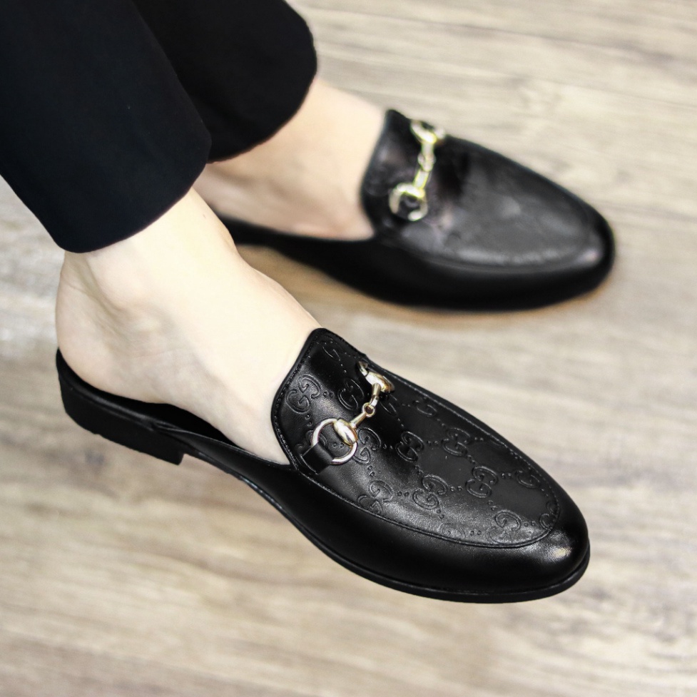 [Siêu phẩm 2023] sục da nam. giày lười da nam hở gót phong cách hàng quốc mã L210
