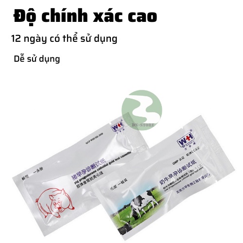 Que thử thai bò heo trâu chính xác cao phát hiện thai sớm DN26