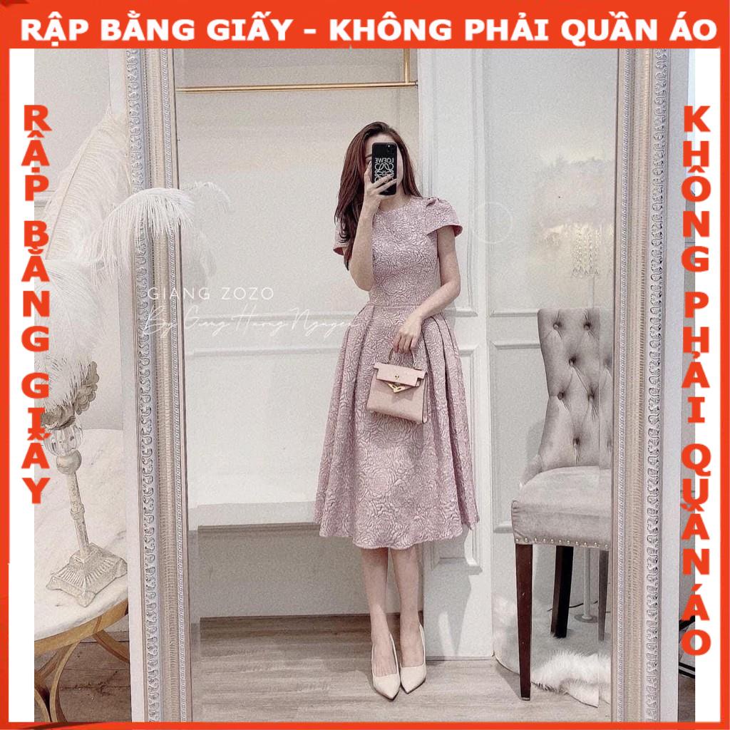 Rập giấy đầm tay phồng xếp ly mã 1214 (BẢN VẼ)