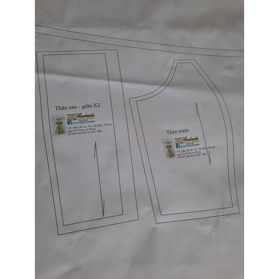 Rập giấy A0 mã 308 - không phải quần áo