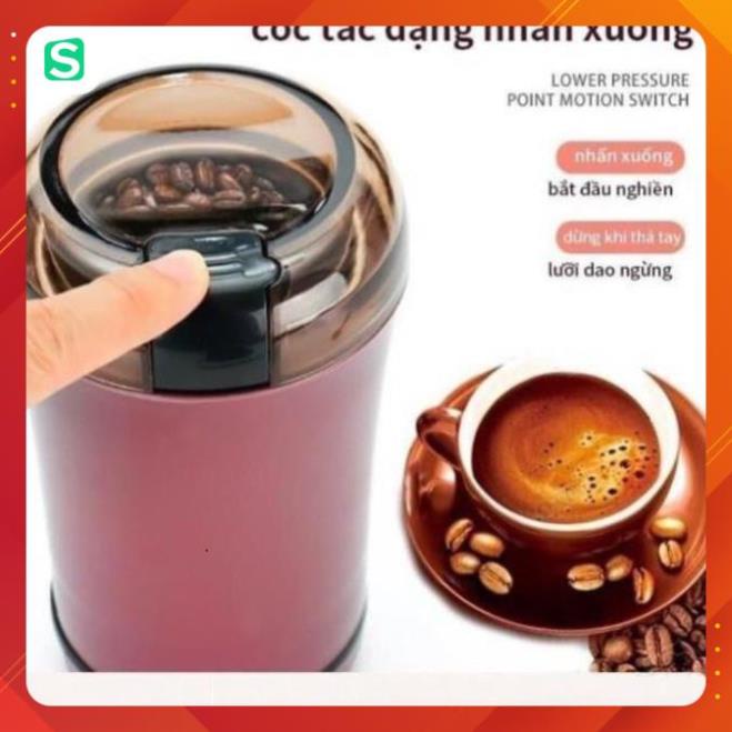 Máy nghiền đồ khô, Máy xay cầm tay mini đa năng tiện lợi, xay các loại hạt, ngũ cốc cafe, gạo nếp siêu tốc siêu mịn