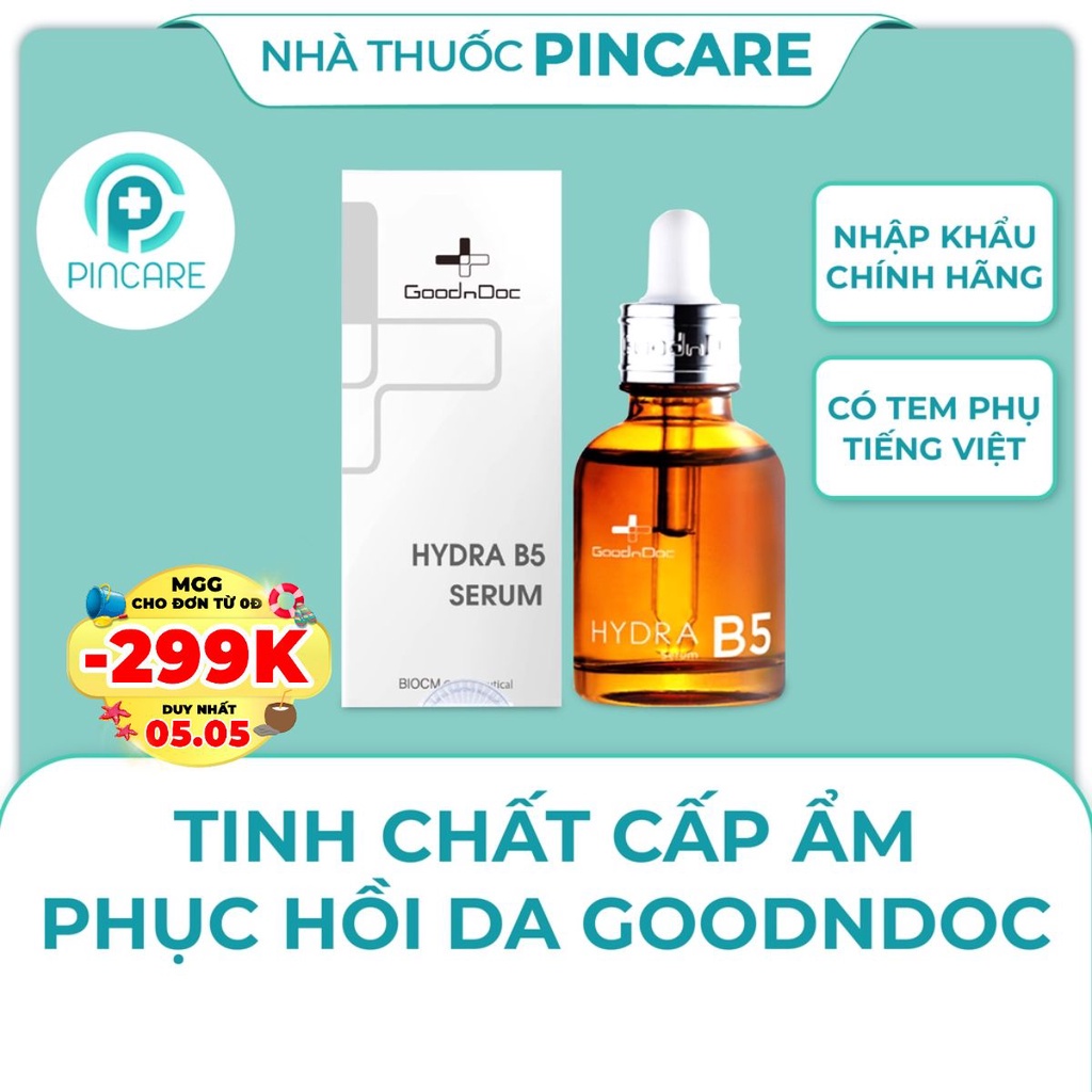 Serum B5 GoodnDoc, Serum Cấp Âm Và Phục Hồi Da Hydra B5 GoodnDoc - Hàng Chính Hãng - Nhà Thuốc PinCare