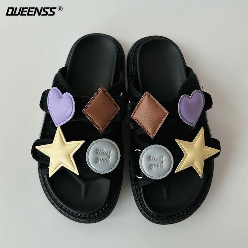 Dép Sandal Đế Dày Phong Cách Hàn Quốc Thời Trang Mùa Hè Cho Nữ