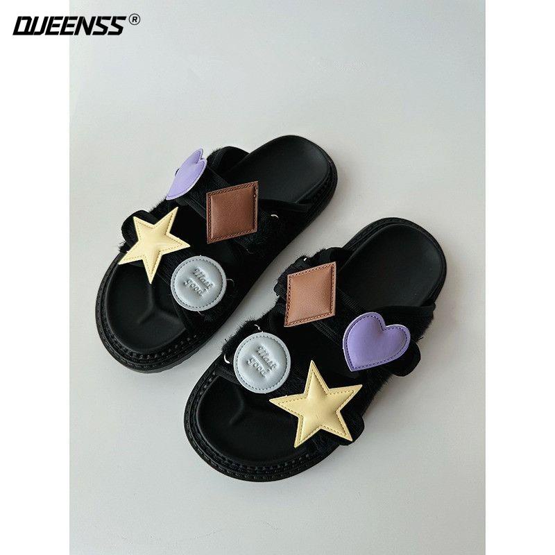 Dép Sandal Đế Dày Phong Cách Hàn Quốc Thời Trang Mùa Hè Cho Nữ