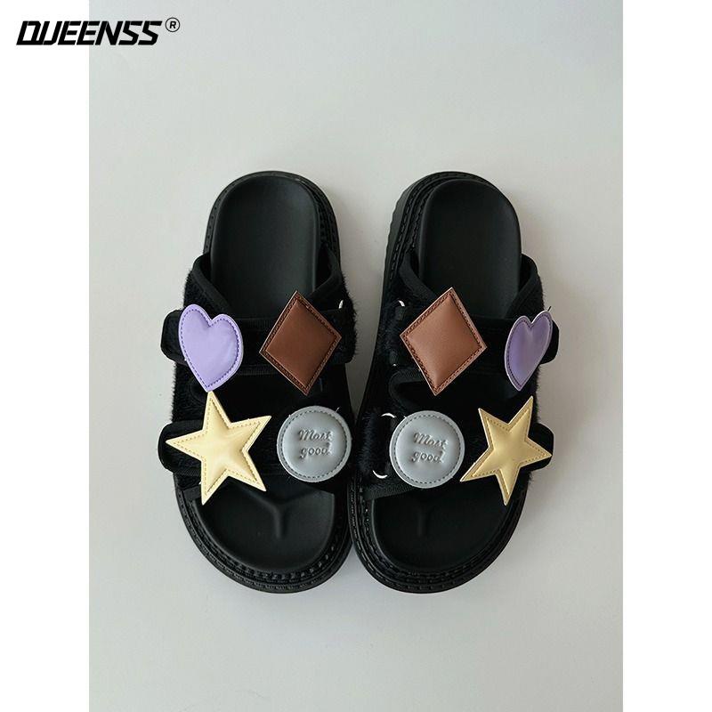 Dép Sandal Đế Dày Phong Cách Hàn Quốc Thời Trang Mùa Hè Cho Nữ