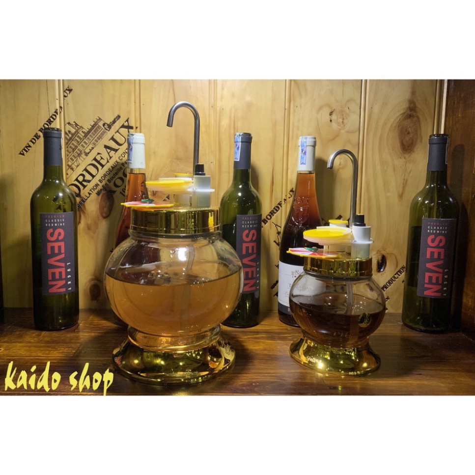 Máy rót KAIDO k04 đặt ly tự rót 2,7 lít, bình thuỷ tinh