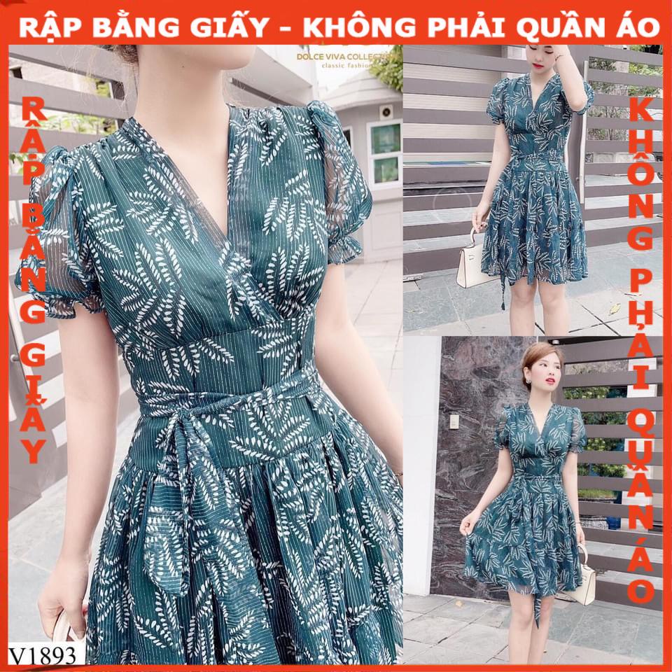 Rập giấy đầm cánh tiên mã 1285 (BẢN VẼ)