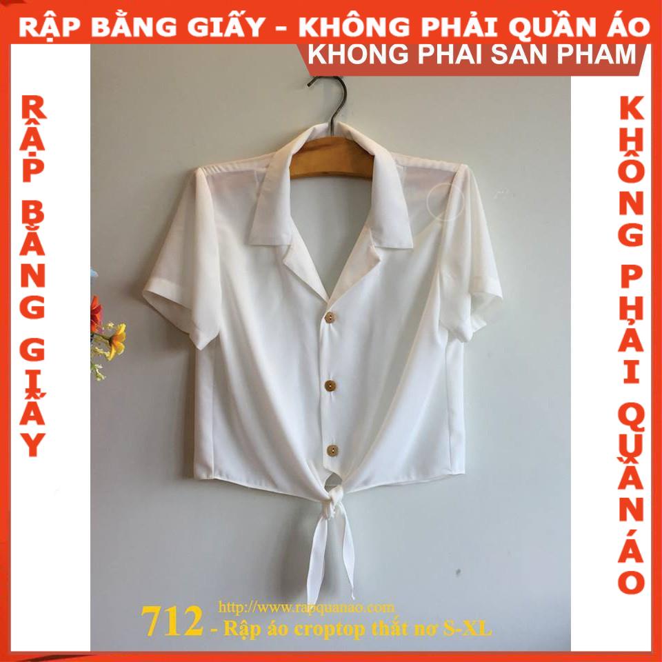 Rập giấy A0 áo thắt nơ giấy A0 mã 712 (BẢN VẼ)