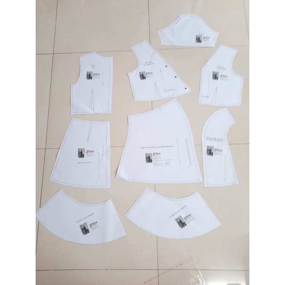 Rập giấy A0 mã 1476- bộ ngủ cánh tiên