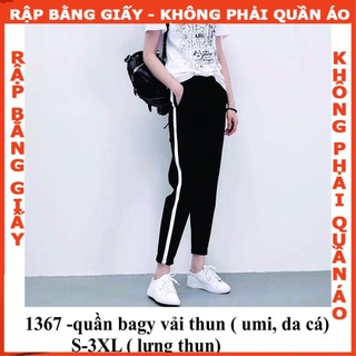 Rập giấy A0 mã 1367 - quần thun bagy