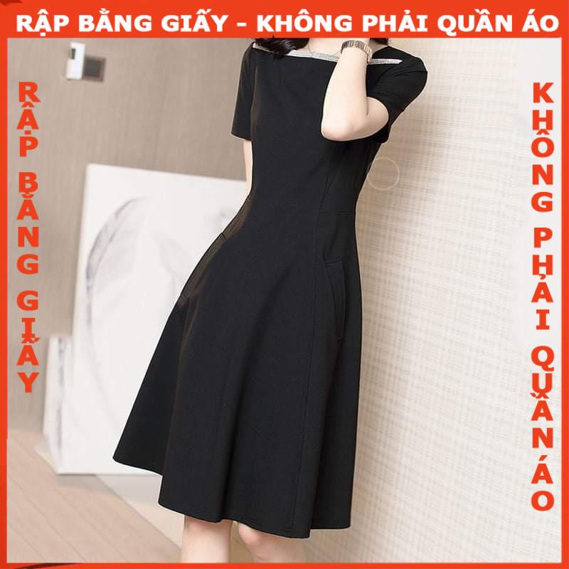 Rập giấy A0 mã 1413- đầm đen (BẢN VẼ)