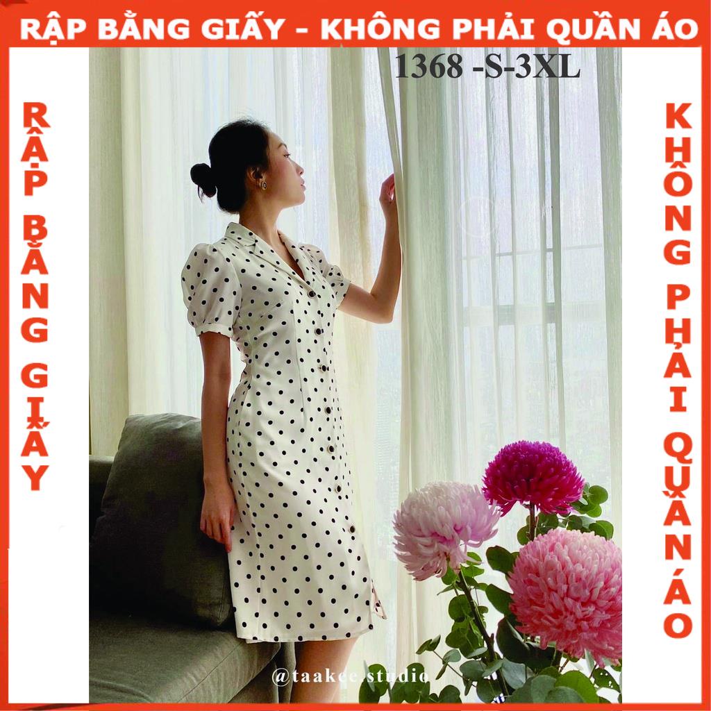 Rập đầm cổ ve dáng A mã 1368 (BẢN VẼ)