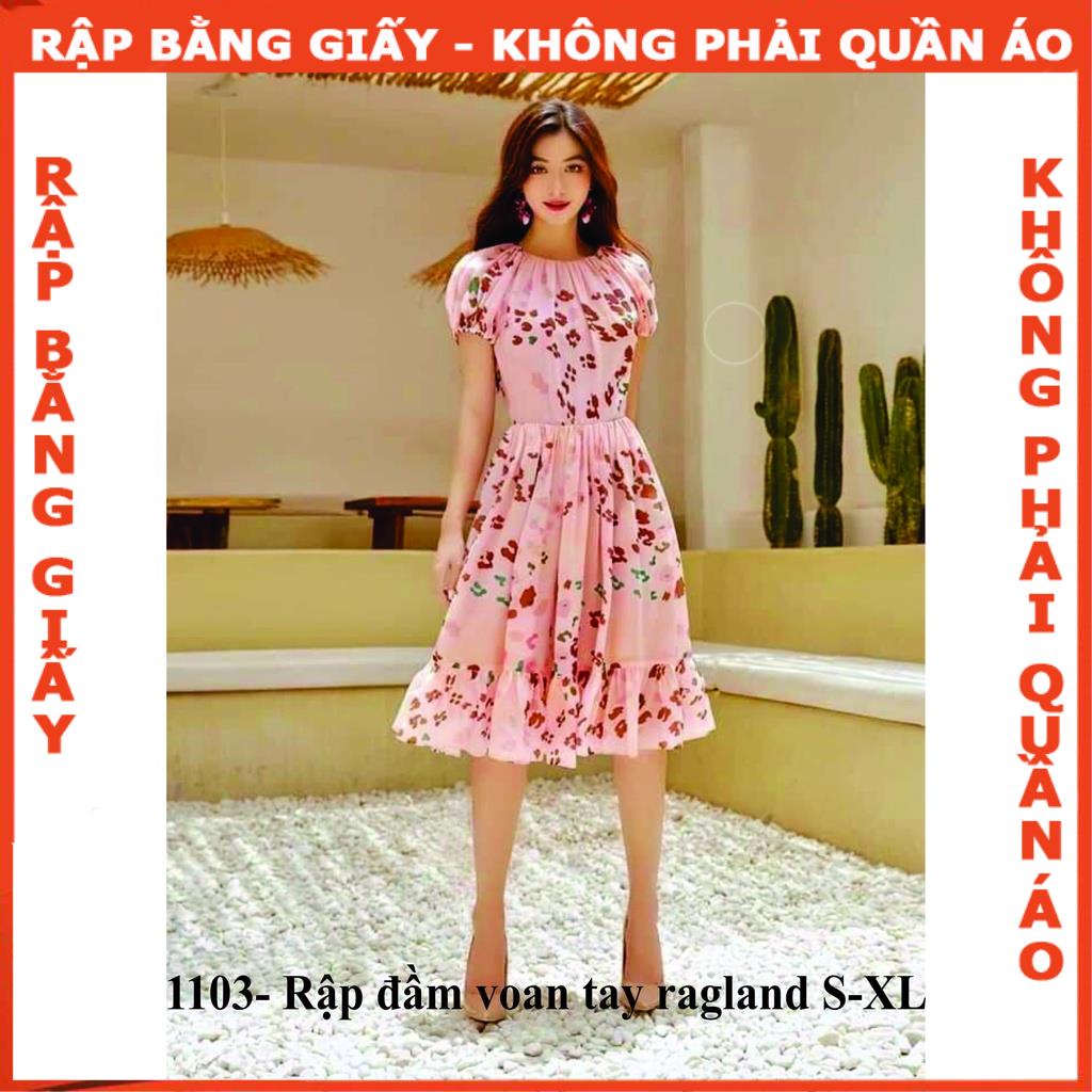 Rập giấy A0 mã 1103 - rập đầm ragland (BẢN VẼ)
