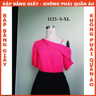 Rập giấy áo lệch vai 1123 (BẢN VẼ)