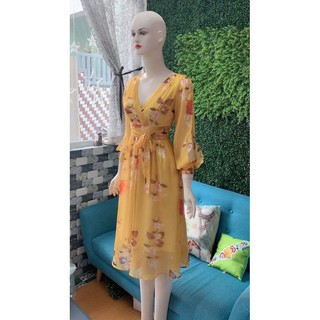 Rập giấy A0 đầm cổ tim tay phồng mã 1072