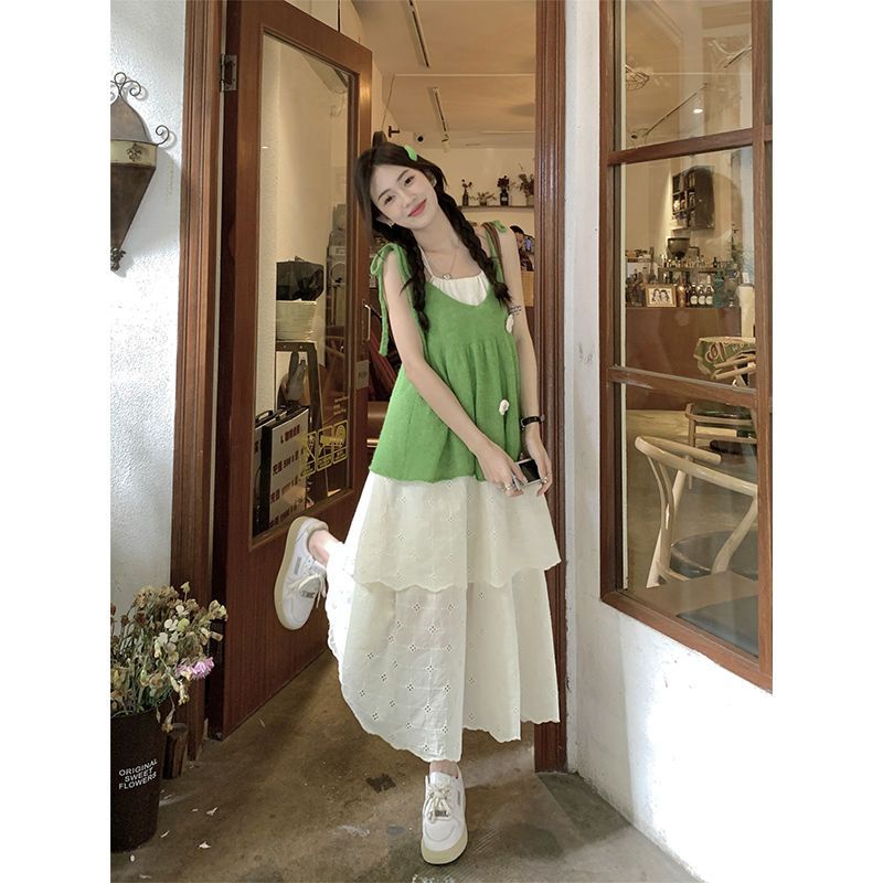 set váy vintage cổ yếm nữ tính nhẹ nhàng hàng order 10-12 ngày