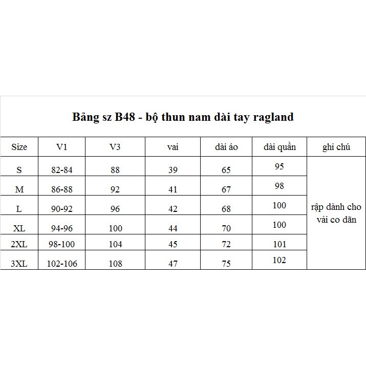 Rập giấy A0 mã B48 - bộ thun nam