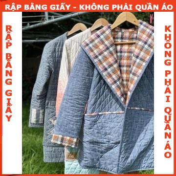 Rập giấy A0 mã 1435- áo chần bông mũ liền thân (BẢN VẼ)