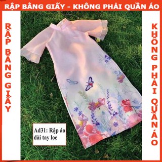 Rập giấy A0 mã AD31- áo dài bé (BẢN VẼ)