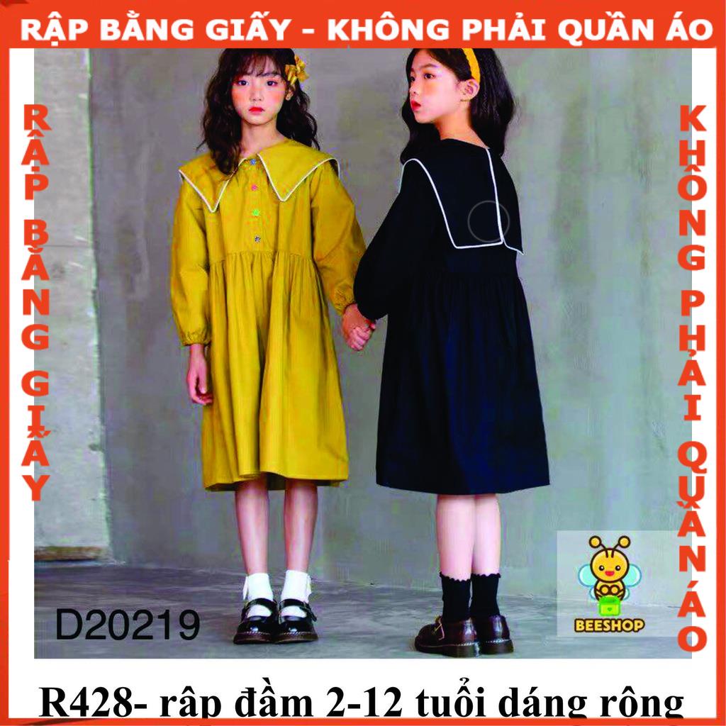 Rập giấy A0 mã R428 - đầm babydoll (BẢN VẼ)