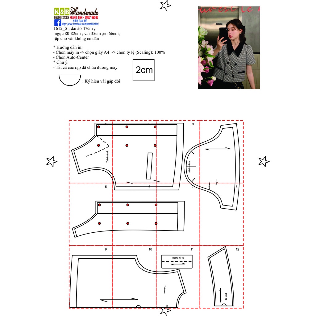 Rập giấy A0 mã 1612 - Rập áo