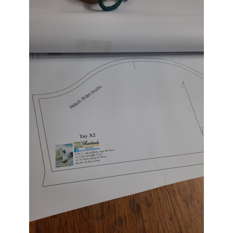 Rập giấy A0 mã 1597- rập bộ thun