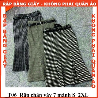 Rập giấy a0 mã t06 - rập chân váy